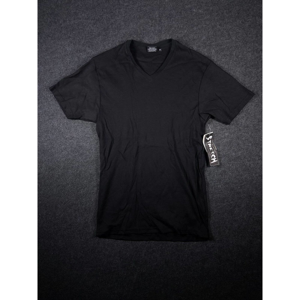 Kustom Shirt Mens XL Black Pullover Cotton Short Sleeve Stretch Vintage Y2K